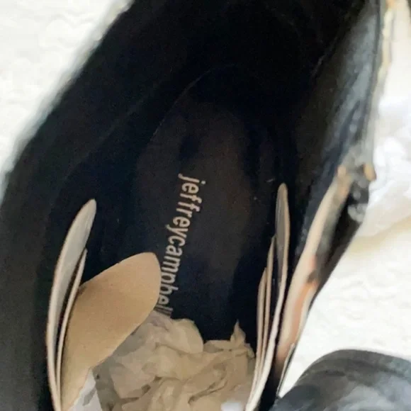 SOLD Jeffrey Campbell x Free People Flynn Leather Snakeskin Heeled Booties - Picture 6 of 7